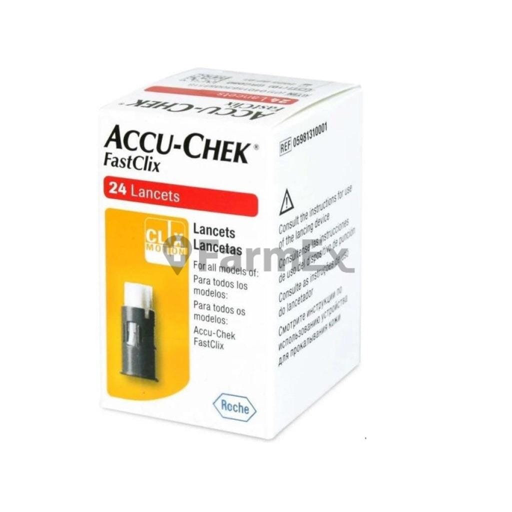 Accu - chek FastClix X 24 Lancets Farmex-Fonasa-Persistente